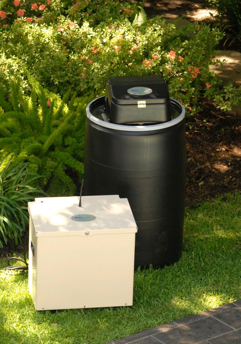 MistAway Gen 1.3 misting system installed outdoors