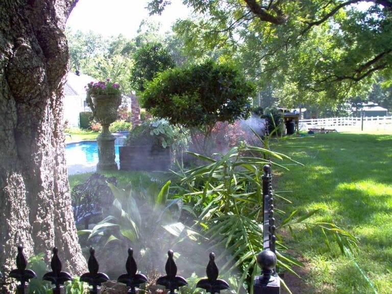 MistAway Gen III misting system installed outdoors